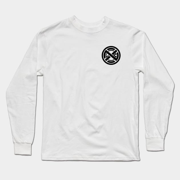 XLNC Logo Small Black Long Sleeve T-Shirt by XLNC Merch
